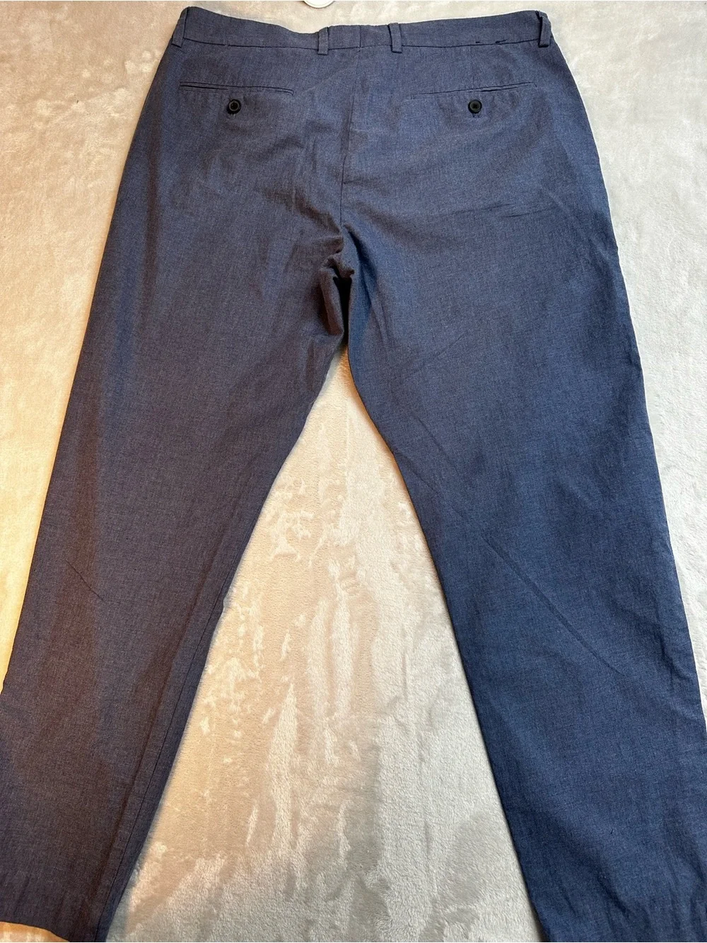 J.Crew Bedford Blue Cotton Chino Dress Pants Men’s 35x32 Flat Front